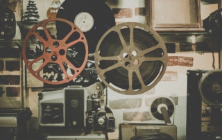 Cinema un Vecchio Proiettore Analogico