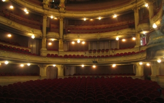 Un teatro visto dal palco degli attori